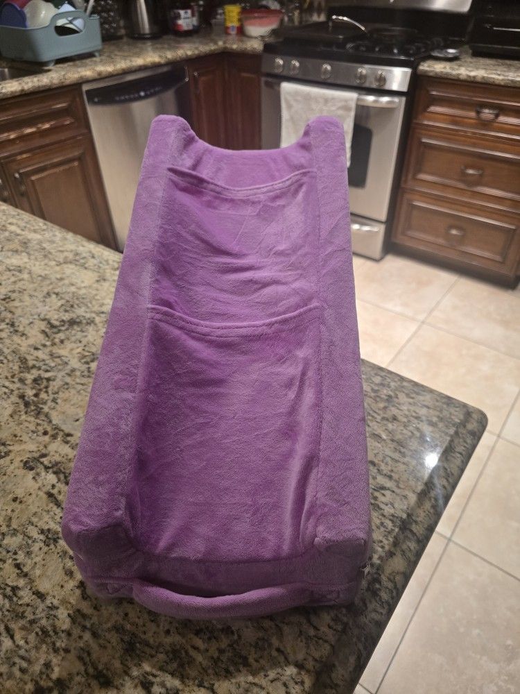 Arm Wedge Pillow elevation Purple.