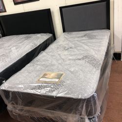 New Twin size Bed with Mattress And Box Spring Included 