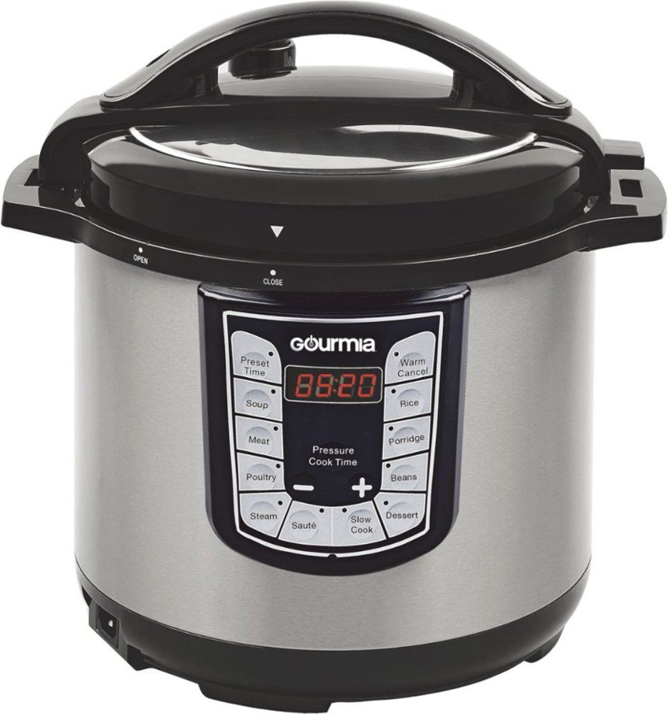 New Gourmia 6-Quart Pressure Cooker Stainless Steel Instant Pot