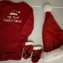 Newborn First Christmas Outfit