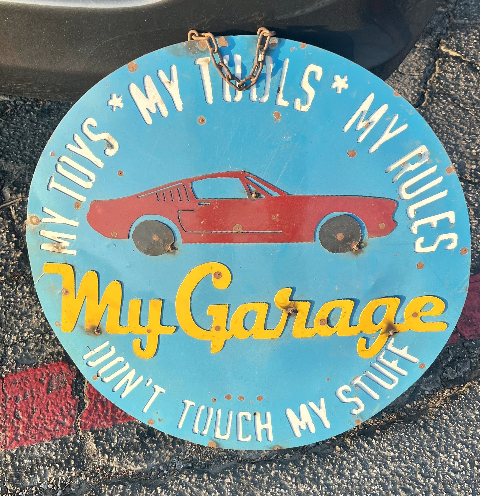 Vintage Metal Garage Sign