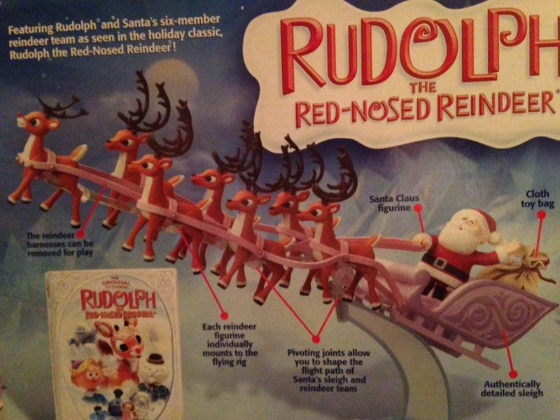 Rudolph The Red Nosed Reindeer Santa Sleigh
