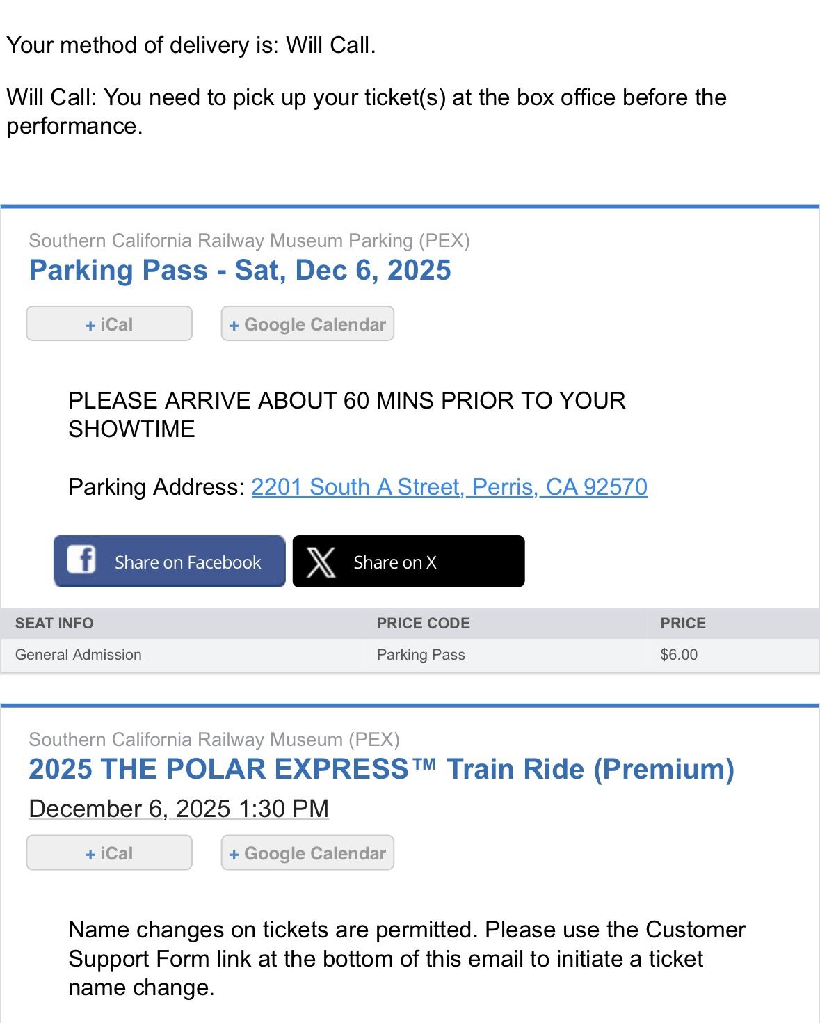 2025 The Polar Express Train Ride - Perris, CA