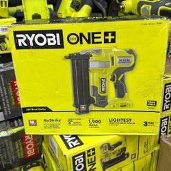 Ryobi 18v 18 Ga Brad Nailer 