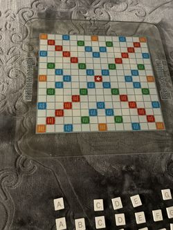 Glass Scrabble Board