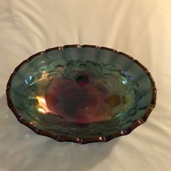 Carnival Glass Fruit Bowl