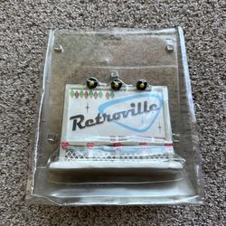 Retroville Collectible Welcome Billboard Sign with Motorcycle Cop