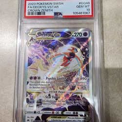 Pokemon Deoxys Vstar Gg46 Psa 10