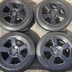 20" LTZ OEM Gloss Black Wheels Rims for Chevy Silverado