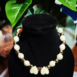 White Heart Bracelet