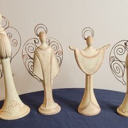 Vintage 2003 Second Nature Design Adoration Angels - Set of 4