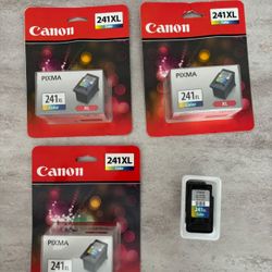 Cannon Ink NEW 241 XL Color Bundle  X4