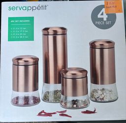 Servappétit 4-Piece Canister Set new in box