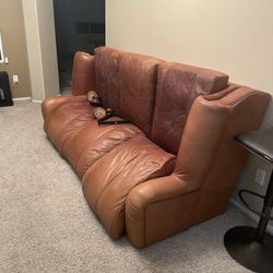 4 Piece Real Leather Couches