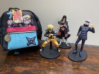 Naruto Bundle Action Figures And Backpack