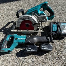 Makita 36v Worm Drive Skilsaw + sawzall 