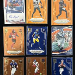 9 Card NFL Parallel Lot – Auto + /35 /75 – Davante Adams, Ed Reed, Nabers