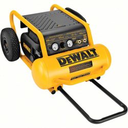 DEWALT Portable Air Compressor: Oil Free, 4.5 gal, Hot Dog, 1.6 hp, 5 cfm @ 90 psi, 120V AC, 15 A