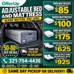 Orlando Showroom🌟 Ideal New Mattresses – All Sizes Must Go! California King, King, Queen, Full, Twin XL, Twin – Starting at Just $85! / Delivery