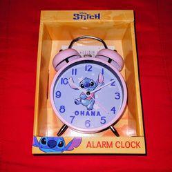 NEW Disney stitch alarm bell clock