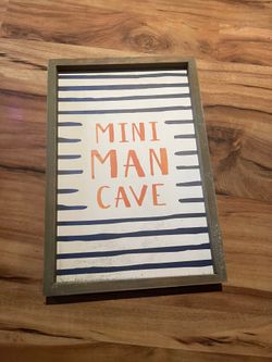 Mini Man Cave Sign 