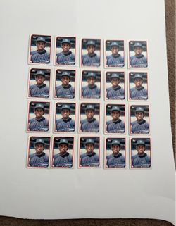 1989 DEION SANDERS ROOKIE TOPPS TRADED #110T  RC LOT OF 20 BASEBALL CARDS