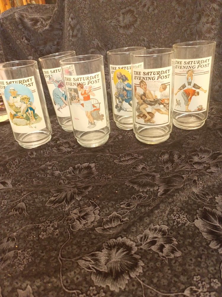 Rockwell Collectable Drinking Glasses