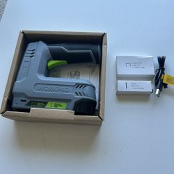 WORKPRO Electric Staple Gun, 2-in-1 Brad Nailer Electric