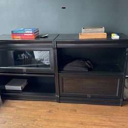 Wooden Restoration Hardware Shelves Set of 2