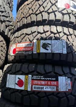 LT315 70 17 NITTO RIDGE GRAPPLERS BRAND NEW TIRE TIRES $340 EACH OR $1360 FOR A SET OF 4 WHILE SUPPLIES LAST FINANCING AVAILABLE DELIVERY AVAILABLE