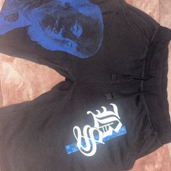 Blue Sdl Blue strips Shorts