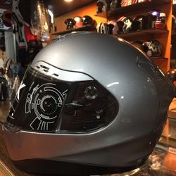 Motorcycle Helmet New Grey Dot $90 On Sale