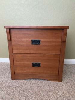 Solid Oak Mission Style Cabinet