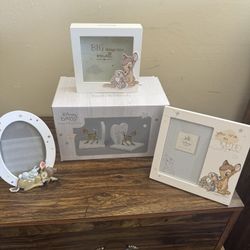 Disney Picture Frames, Bookends, and Piggy Bank