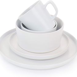Elama Luxmatte Stoneware Dinnerware Set (Service for 8)