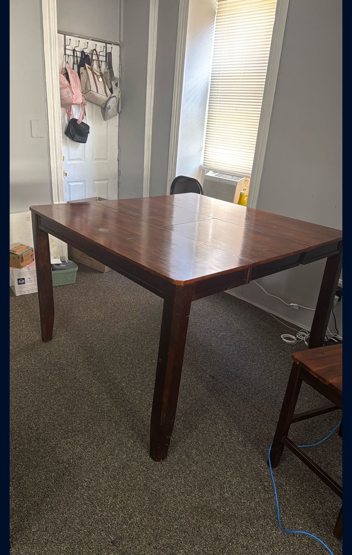 Large Wooden Table With Chairs