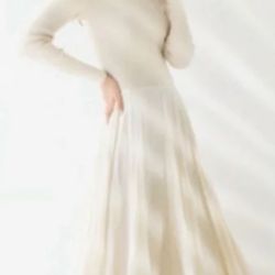 Jcrew Pleated ballet dress in stretch cotton blend dress