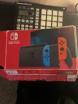 Nitendo switch red and blue
