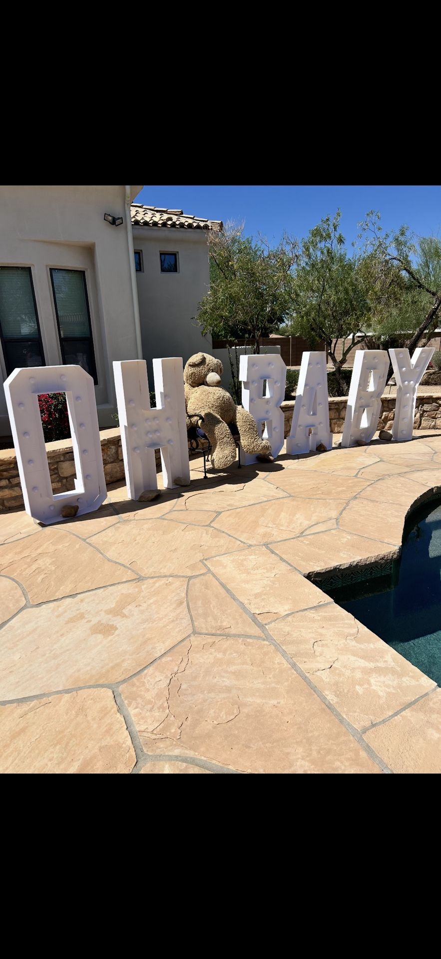 Oh baby Marquee All Letters 