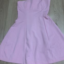 Pink Strapless Dress