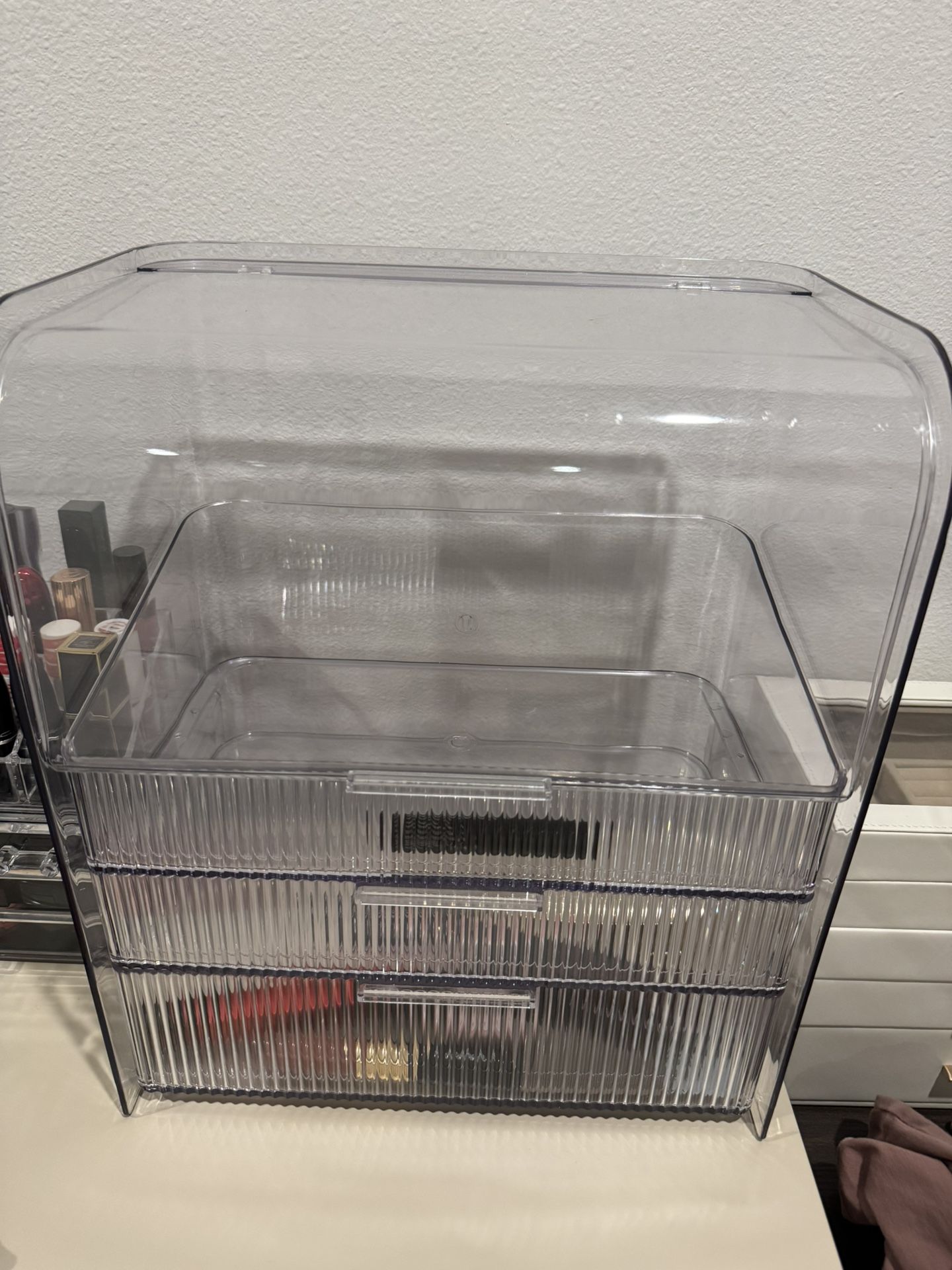 Acrylic Makeup/skincare Organizer with Cover