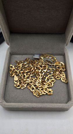 Solid 14kt Cuban Curb Link Chain Cadena Cubana de Oro 14kt Solido