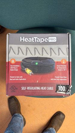 HeatTape Pro Self-Regulating Heat Cable 100ft