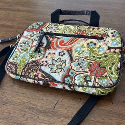 Colorful Quilted Paisley Crossbody / Laptop Bag