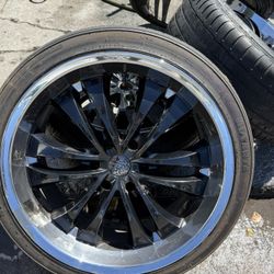 22” 4 wheels & tires 6 lug chevy 