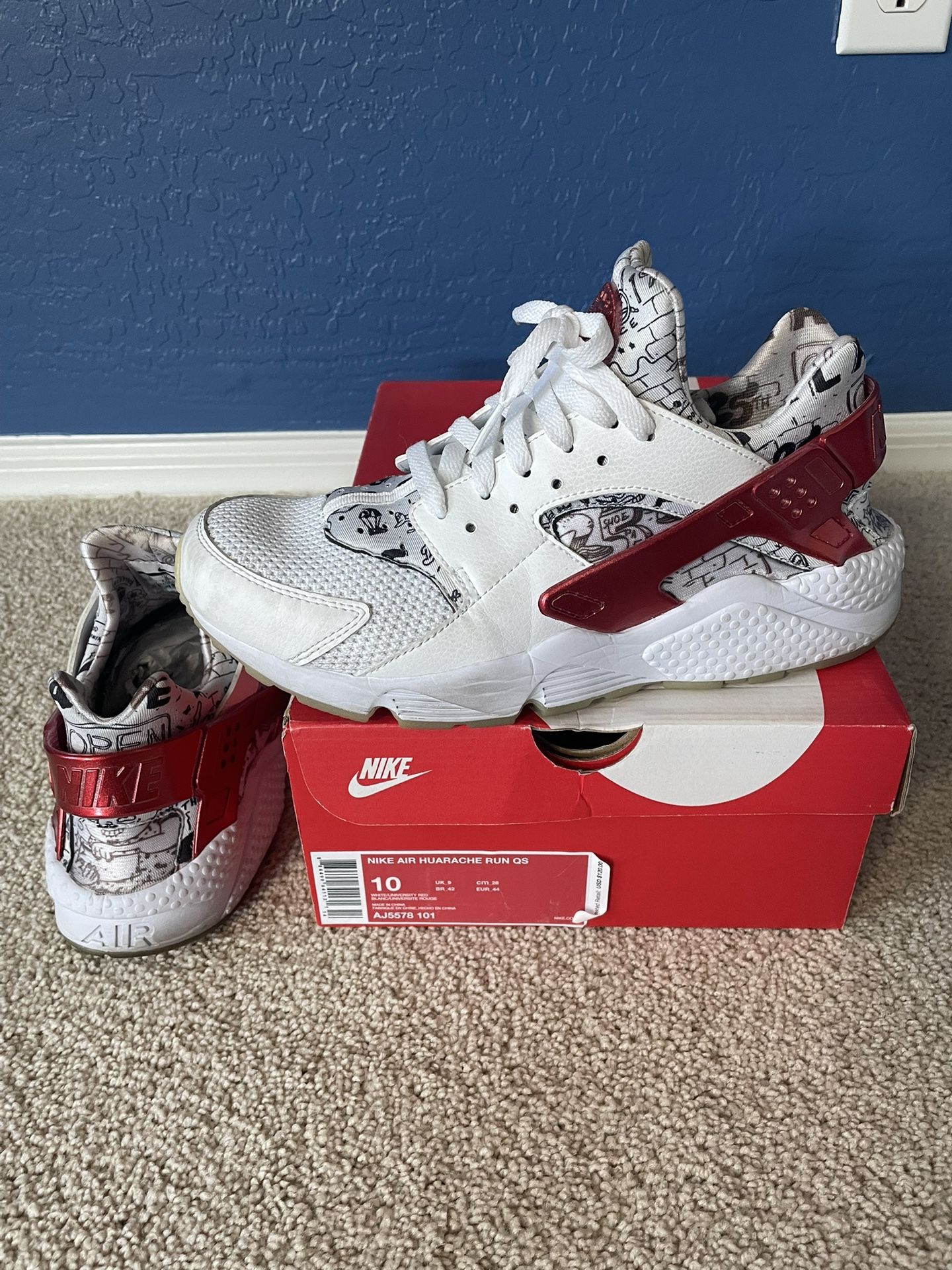 Mens Nike Hurrache Run Os Size 10