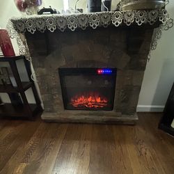 Beautiful Stone Fireplace 