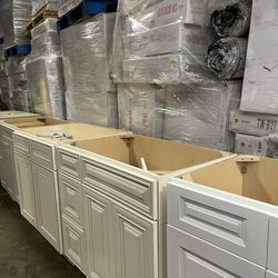 New kitchen cabinets, white, beige, carcoal