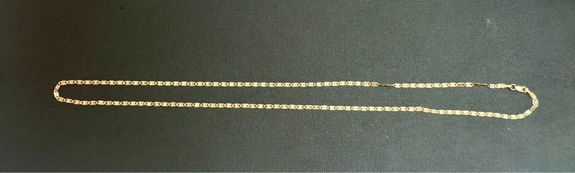 Tri color link chain 14k broken 20 inch