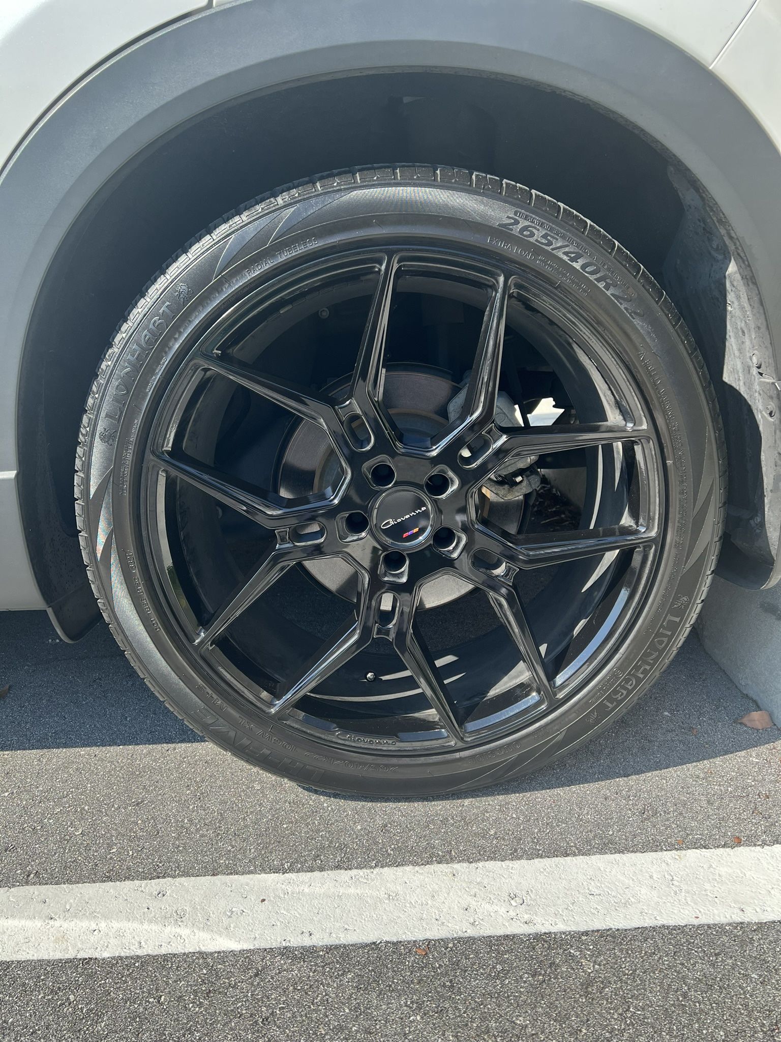 Giovanna Haleb Gloss Black 24” diameter staggered rims